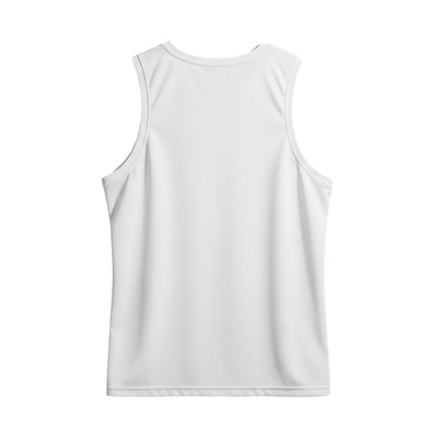 Men's White & Teal Camo Sports Singlet | Custom Dry Fit Athletic Tank