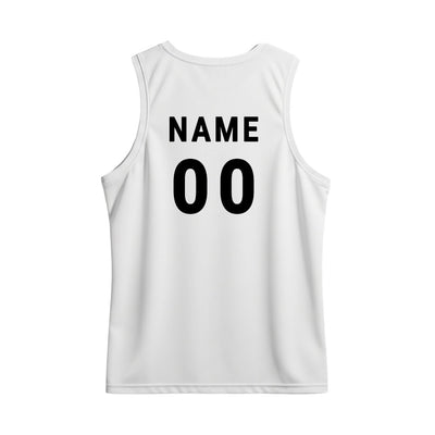 Men's White & Teal Camo Sports Singlet | Custom Dry Fit Athletic Tank