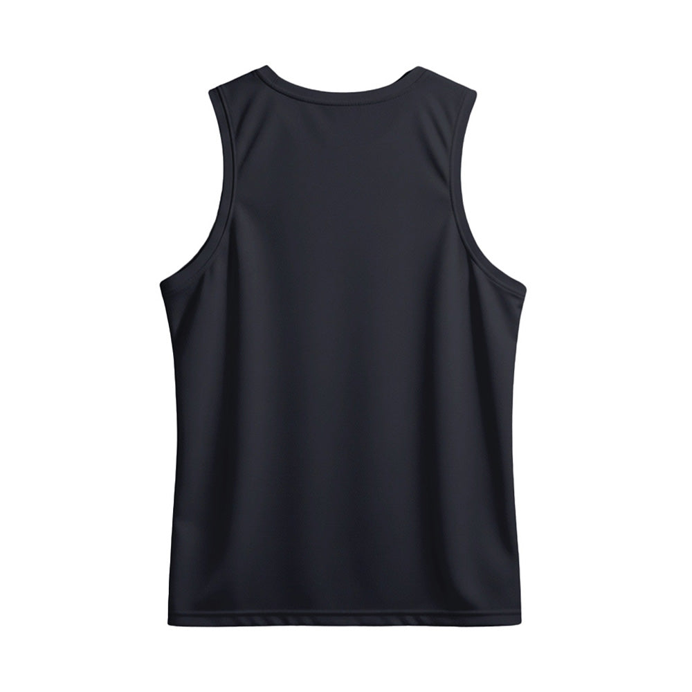 Black & Yellow Abstract Men's Custom Sports Singlet | Quick Dry Sleeveless Running Jersey