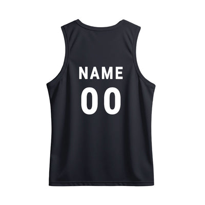 Black & Yellow Abstract Men's Custom Sports Singlet | Quick Dry Sleeveless Running Jersey