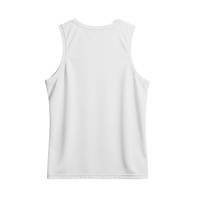 White Ganesh Printed Custom Sleeveless Singlet
