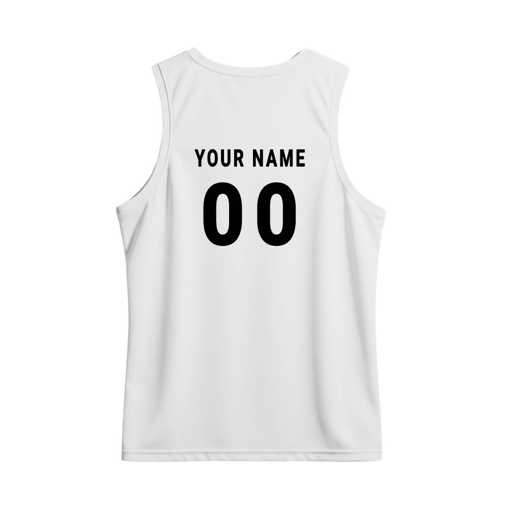 White Ganesh Printed Custom Sleeveless Singlet