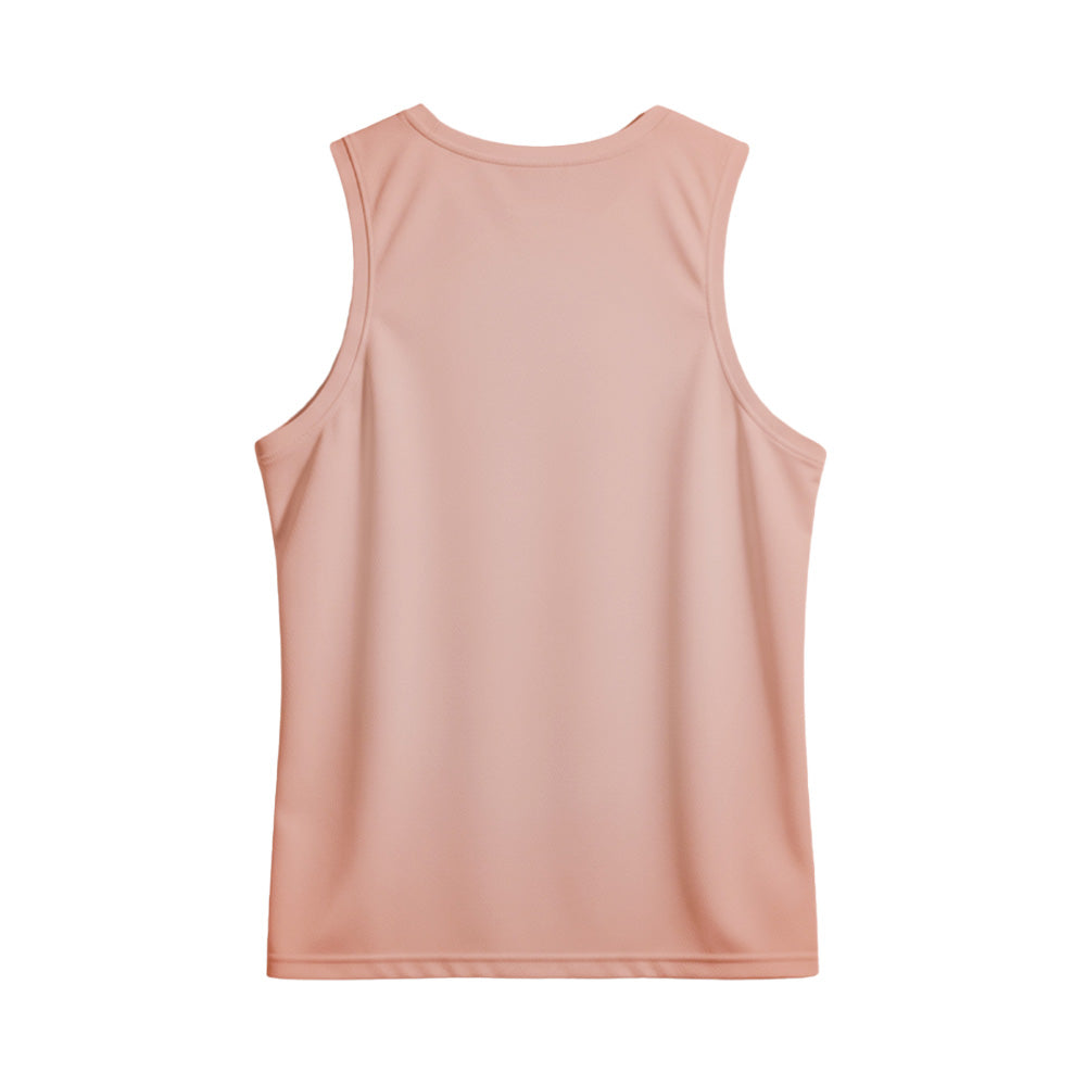 Vakratunda Mahakaya Peach Tank Top | Custom Sanskrit Mantra Sando