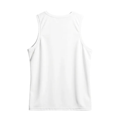 Back view showing the plain white back