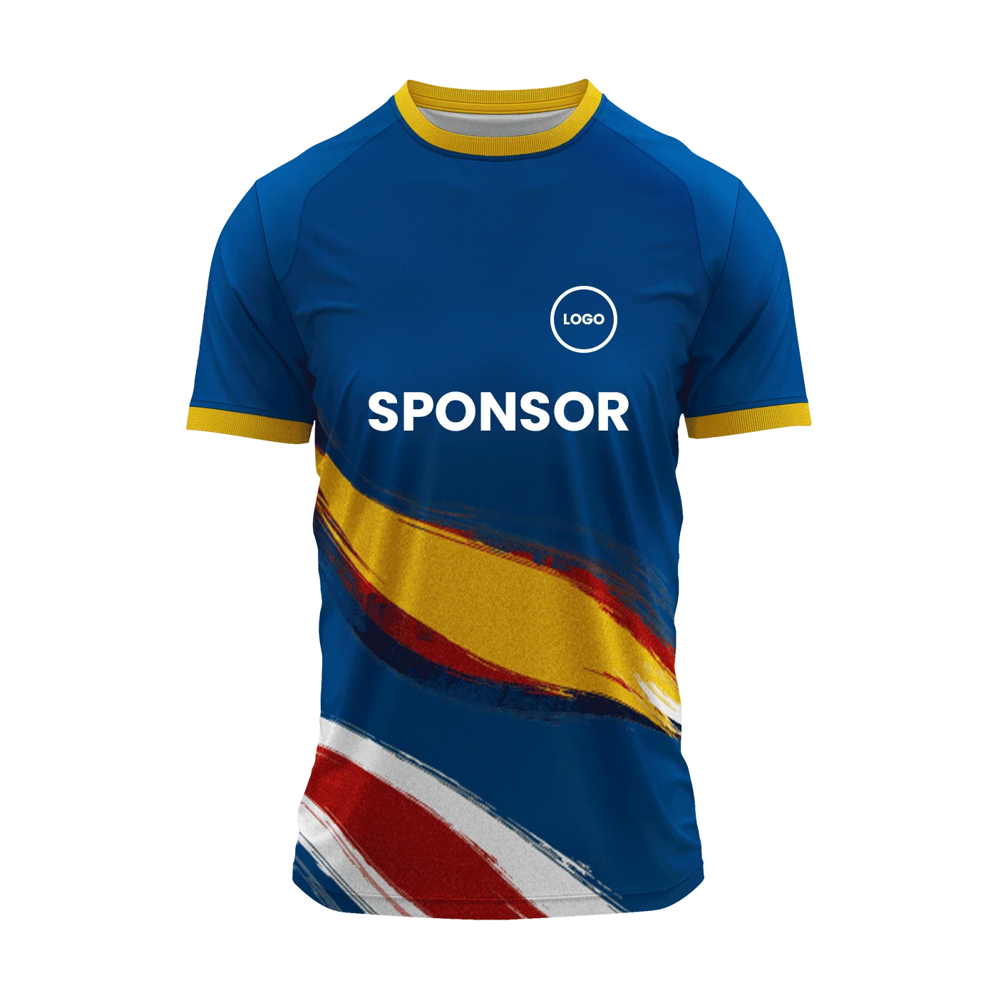 Round Neck Team Jersey - Premium Dry Fit -  Blue Quick Dry - Blue [Check : Bulk Prices ] -  Minimum Quantity 10