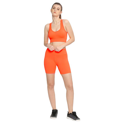 Women's Neon Orange Sports Activewear Set