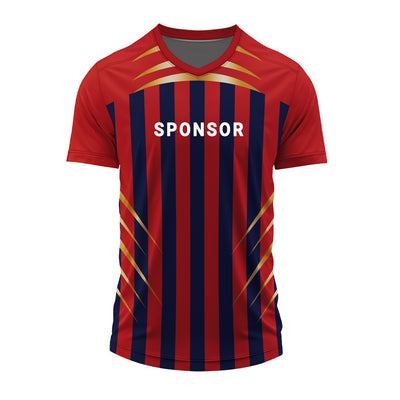 Personalised V-Neck Football Sports Jersey – Custom Name & Number Teamwear