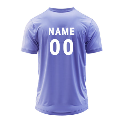 Custom Lavender V Neck Sports Jersey | Personalized Dry Fit Team T-Shirt