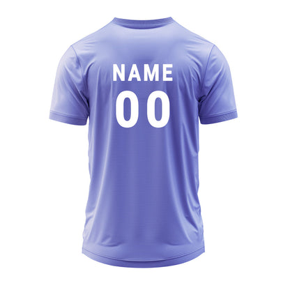Custom Lavender V Neck Sports Jersey | Personalized Dry Fit Team T-Shirt