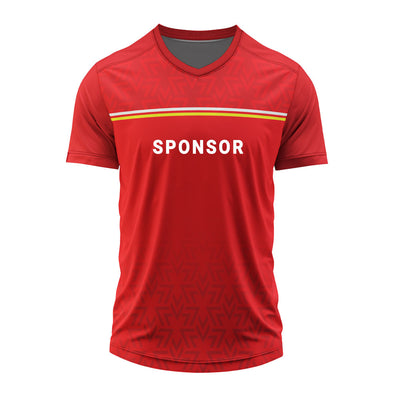 red team jersey
custom sports jersey
personalized V neck jersey
dry fit team uniform
sublimation jersey India