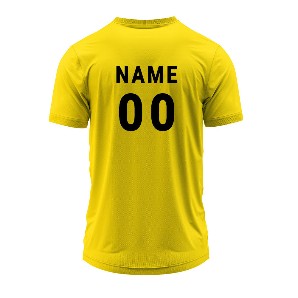 Custom Yellow V Neck Performance Jersey