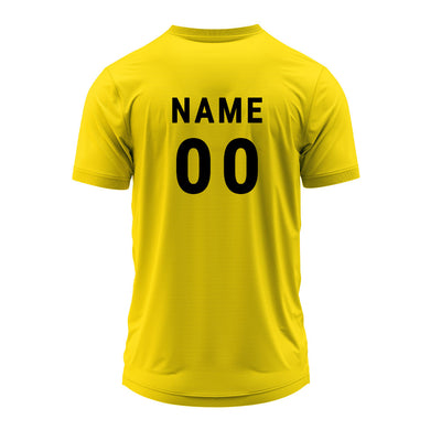 Custom Yellow V Neck Performance Jersey