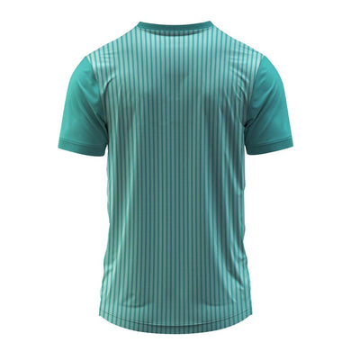 Aqua Green V-Neck Cricket Jersey | Custom Dry Fit Sports Team T-Shirt