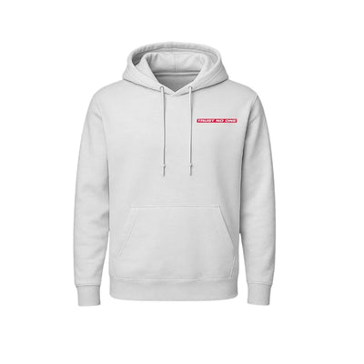 Trust No One Graffiti Print White Hoodie for Men