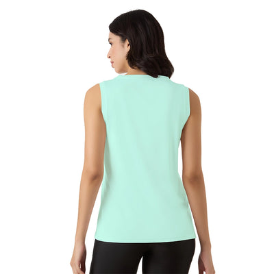 Customised Aqua Green Women’s Singlet – Personalized Fit Active & Casual Wear