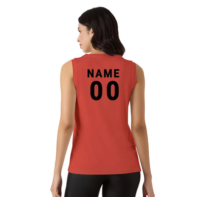Custom Red Women’s Active Singlet – Personalized Fitness Tank