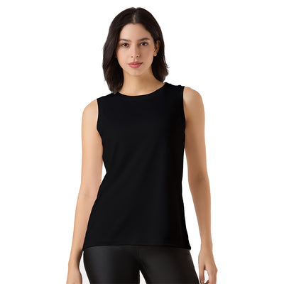 Women's Black Sleeveless Singlet
