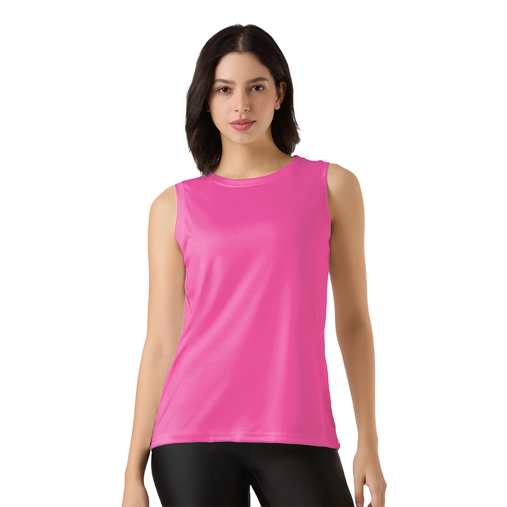 women's singlet, pink tank top women, gym tank tops, racerback gym top, sleeveless workout shirt, breathable tank top, dry-fit gym singlet, yoga tops for women, athletic tank, gymwear women, ladies gym tops, solid pink activewear, performance tank top, gym top S-2XL, sleeveless gym top
