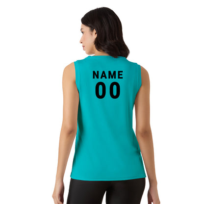 Custom Women’s Aqua Training Tank – Personalized Sleeveless Sports Singlet