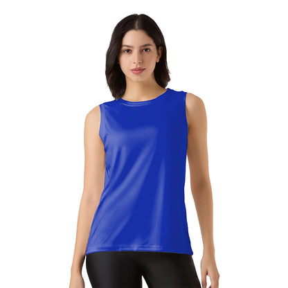 blue tank top for women, sleeveless top women, women gym wear, workout tank top, yoga top women, athletic tank top, breathable gym top, quick dry tank top, women’s sports top, activewear for women, racerback tank women, fitness singlet, summer tank top, moisture-wicking tank, gym wear women India
