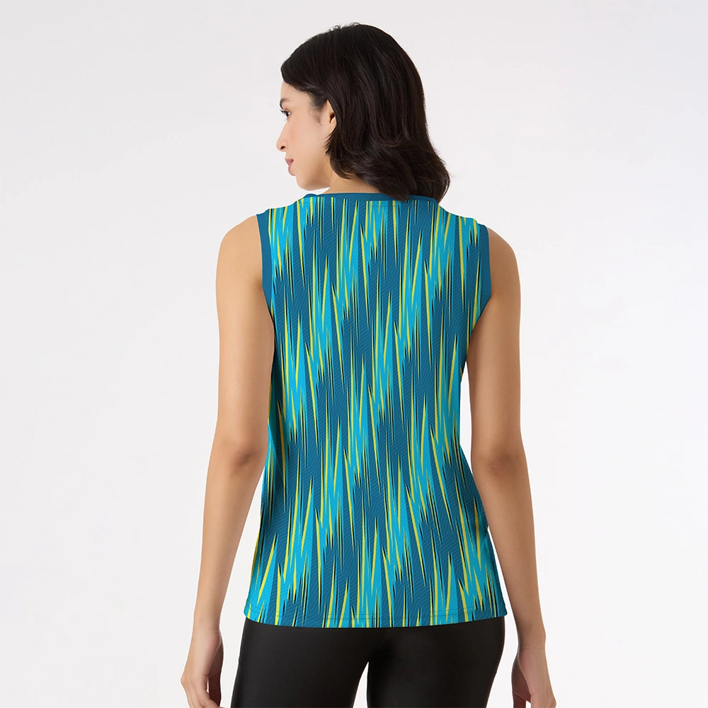 women's sleeveless top, sleeveless tank top for women, women's gym tank top, activewear singlet for women, sportswear sleeveless top, workout tank top, breathable singlet, summer tank top, fitness top for women, yoga sleeveless shirt, ladies sleeveless activewear, athletic top for women, moisture-wicking tank top, sleeveless running top, casual sleeveless shirt for women, performance tank top, racerback tank women, printed singlet for women, stylish active tank, women's fitness wear
