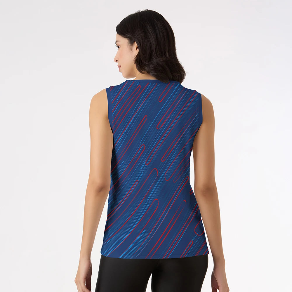 women singlet, navy blue gym wear, red and white striped tank top, sleeveless gym top, gym wear women tops, workout tank top women, fitness singlet for women, breathable gym wear, quick dry singlet, sleeveless sport t shirt, stylish gym wear, sleeveless jersey women

