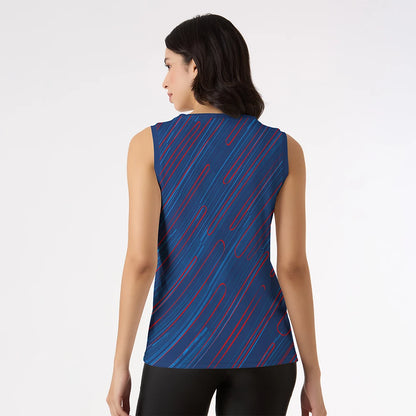 women singlet, navy blue gym wear, red and white striped tank top, sleeveless gym top, gym wear women tops, workout tank top women, fitness singlet for women, breathable gym wear, quick dry singlet, sleeveless sport t shirt, stylish gym wear, sleeveless jersey women

