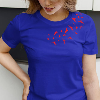 Tshirt women, round neck t shirt, western wear, gift for girls, printed t shirt for women, trendy tshirt for women, printed t shirts