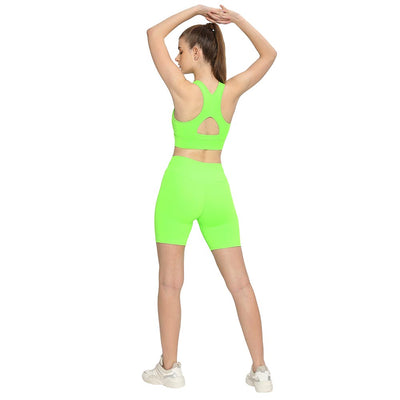 Moisture-wicking sports bra,Quick-dry yoga shorts,
Fitness set for women,
Lightweight workout clothes,
Compression sports bra