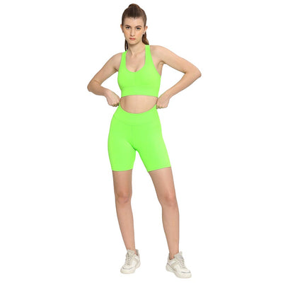 Neon Green Activewear Set for Women