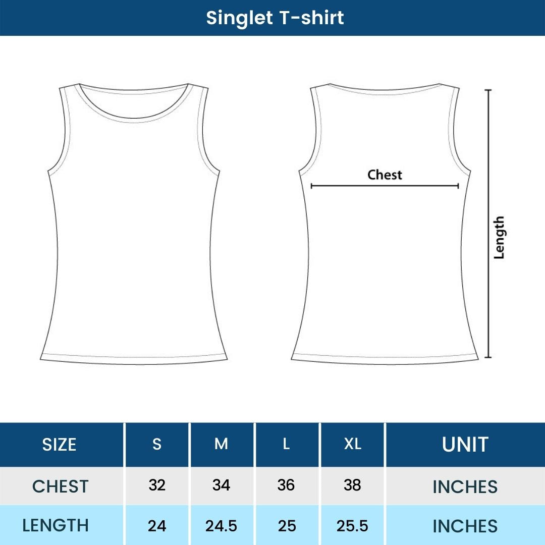 Light Blue Dry Fit Tank Top for Women Size Guide,Size Chart for Women's Premium Light Blue Dry Fit Tank,