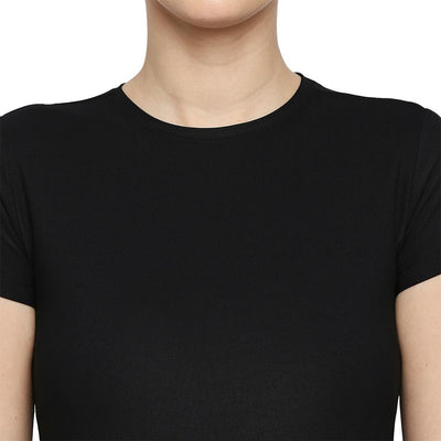 Premium Black Slim Fit Sports T-Shirt for Women,Slim fit women's t-shirt,Women's fitted t-shirt,
Women's slim fit sports tee,
Slim fit activewear for women,
Women's slim fit workout top