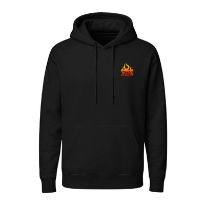 Men's Black 90's Flame Graphic Hoodie