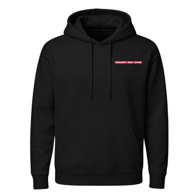 Men's Black Graphic Printed Hoodie