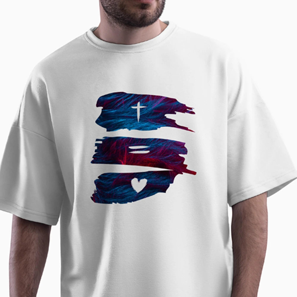 graphic t-shirt for men  
unisex oversized tee  
cotton t shirts for men  
spiritual streetwear  
oversized t-shirt for women  
white christian t-shirt 