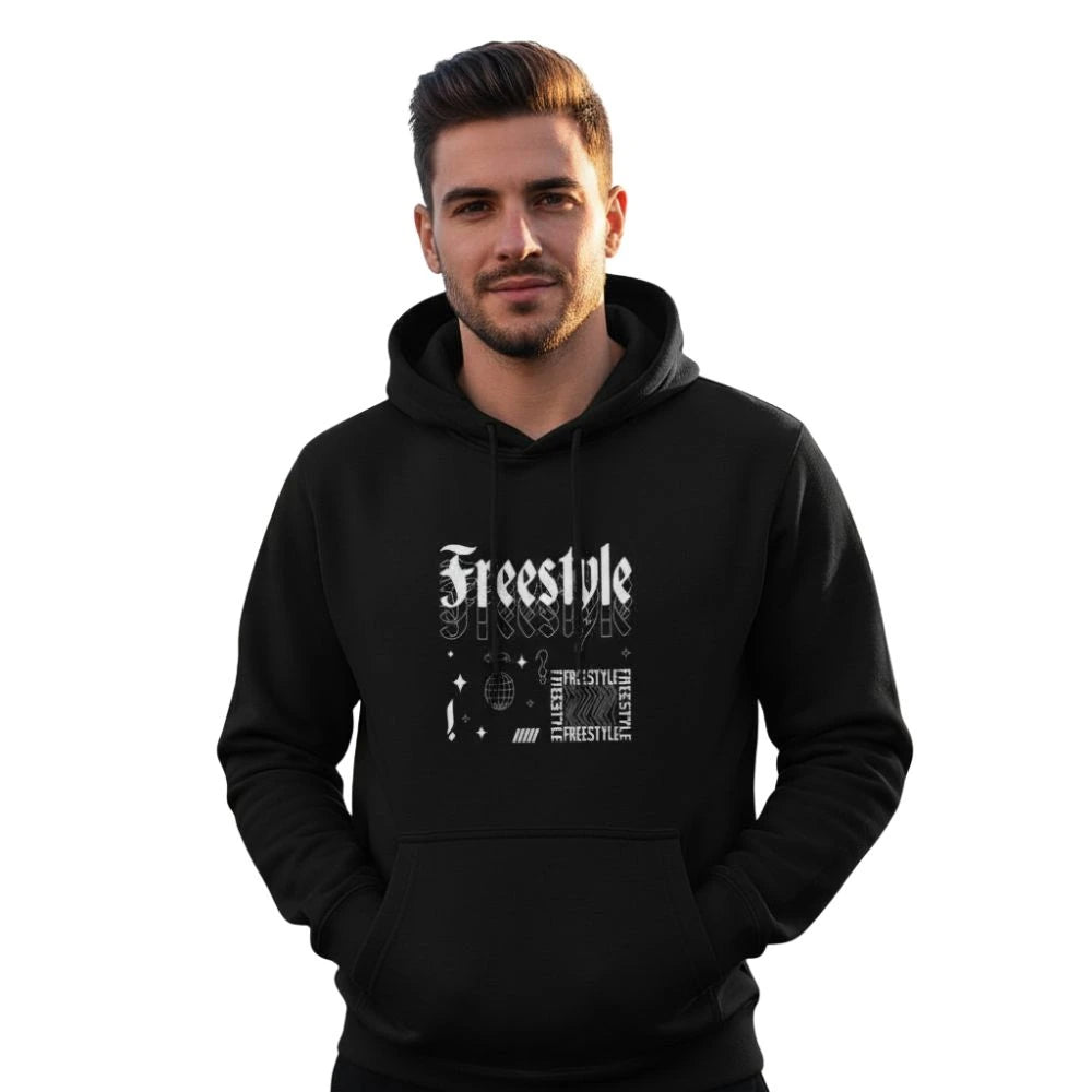 freestyle vibes hoodie, graffiti hoodie men, streetwear hoodie India, vibes print hoodie, graphic hoodie for men, winter hoodie black, trendy hoodies for men, 90s graffiti hoodie, urban street style hoodie, bold print hoodie, mens fashion hoodie, casual hoodie men, colorful graffiti hoodie, hip hop style hoodie, mens oversized hoodie