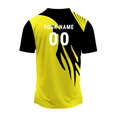 Jersey back with sample name and number personalisation example
