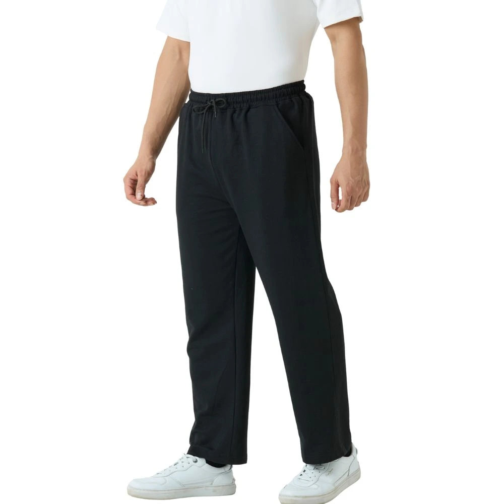 track pants, track pants men, men joggers, joggers for men, men sweatpants, sports pants men, casual pants men, men loungewear pants, cotton blend track pants, french terry joggers, straight fit joggers, mid rise track pants men, men bottom wear, men fashion trousers, casual jogger pants