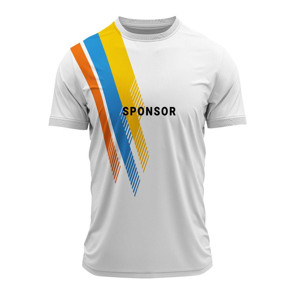 RN-04 round neck sports jersey, front with sample sponsor print