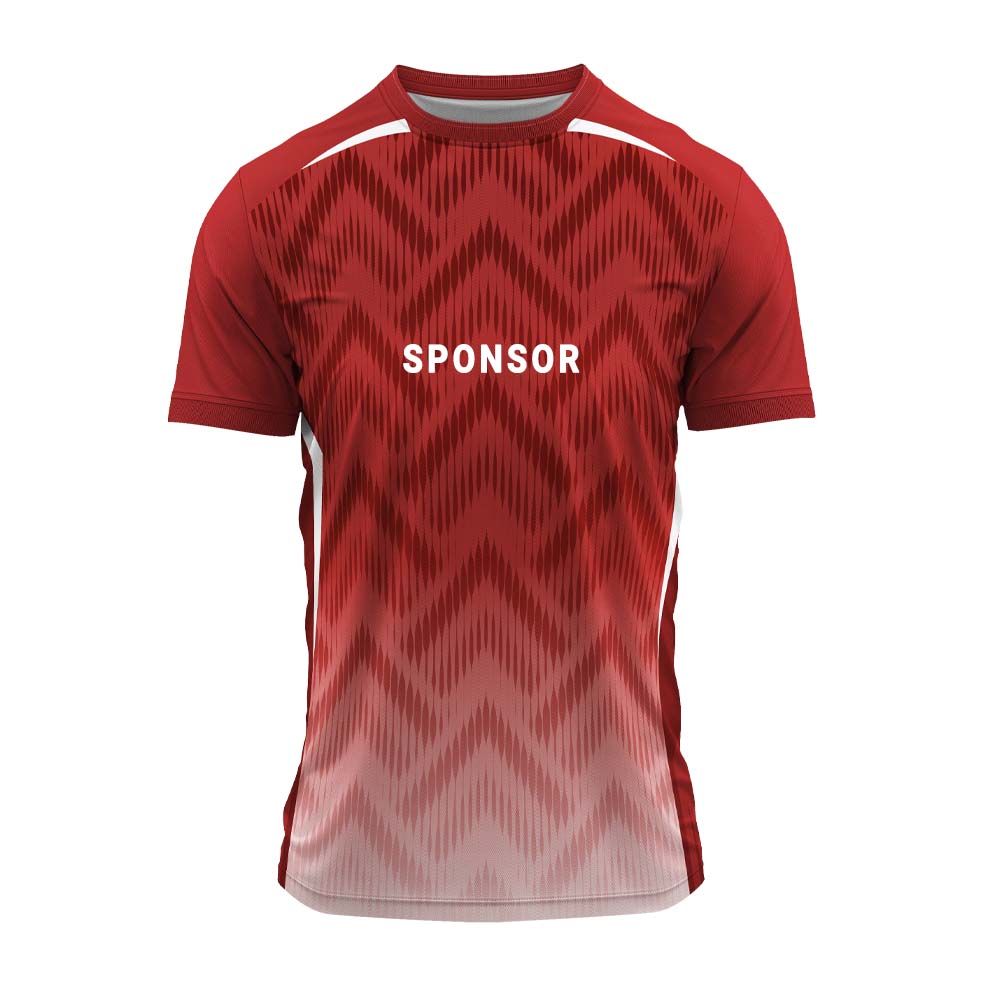 RN-18 round neck sports jersey, front with sample sponsor print