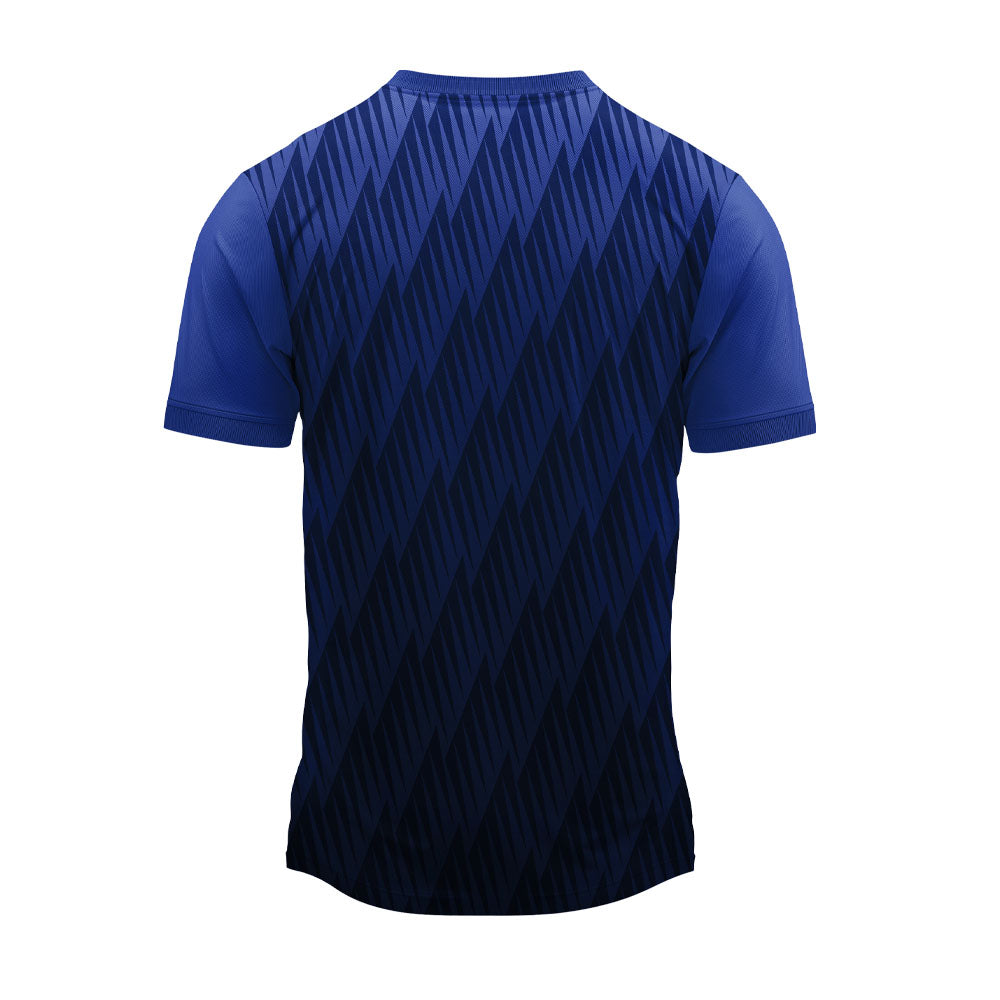 RN-19 round neck sports jersey, plain back view