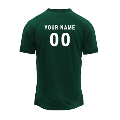 RN-21 round neck sports jersey, back with sample name and number