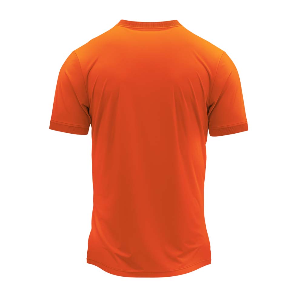 RN-22 round neck sports jersey, plain back view