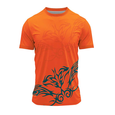 RN-22 round neck sports jersey, plain front view