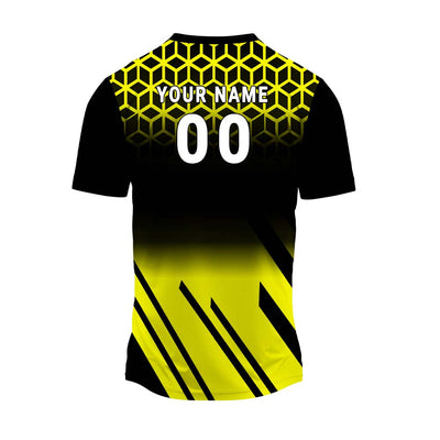 RN-26 round neck sports jersey, back with sample name and number