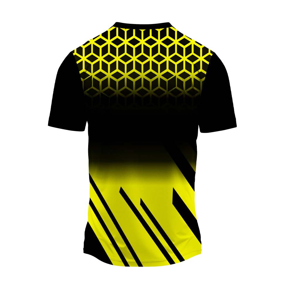 RN-26 round neck sports jersey, plain back view