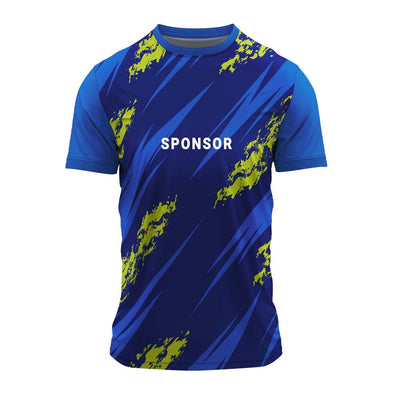 RN-32 round neck sports jersey, front with sample sponsor print