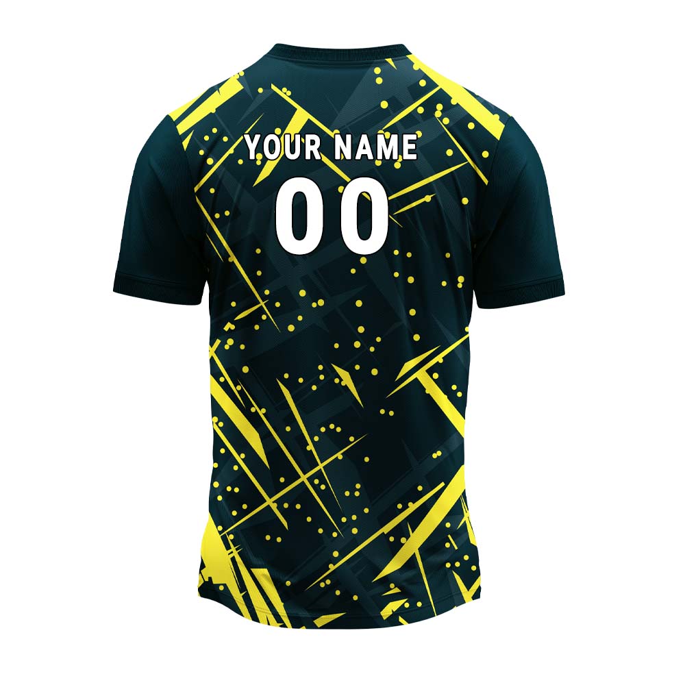 RN-33 round neck sports jersey, back with sample name and number