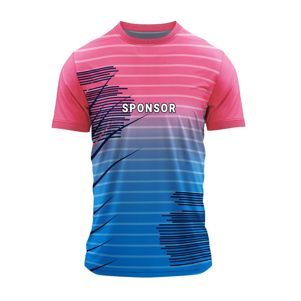 RN-36 round neck sports jersey, front with sample sponsor print