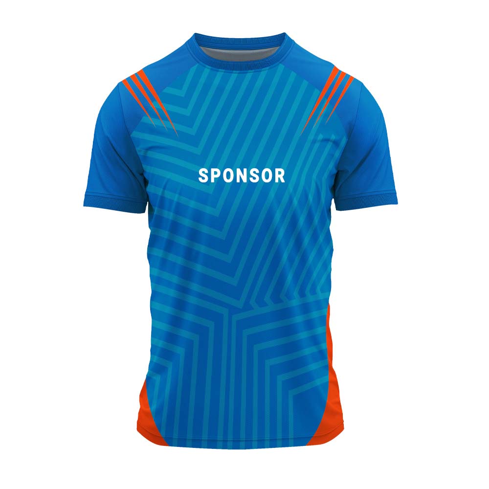 RN-40 round neck sports jersey, front with sample sponsor print